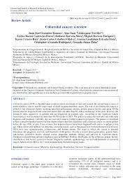 Colonic cancer is one of the most commonly diagnosed malignancies in men and women in developed countries. Pdf Colorectal Cancer A Review