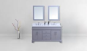 White, ebony and gray vanities What Should We Do If Bathroom Cabinet Cracks