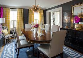 Just message if you would like pillow covers, table runners or another type of item to coordinate with these curtains for a polished designer look you have always dreamed about. Yellow Curtains Eclectic Dining Room Liz Caan Interiors