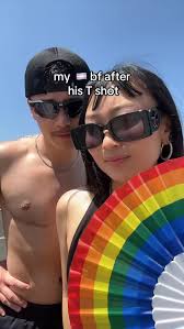 happy Friday 🙂‍↕️🤝🏻, #pride #ftmtransgender #bi #nickiminaj #lgbtcouple