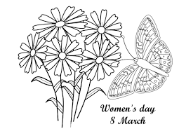 Simple large print coloring pages with positive and good vibes inspirational quotes. Butterfly And Womens Day Coloring Pages Womens Day Coloring Pages Coloring Pages For Kids And Adults