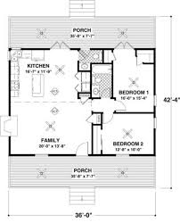 Combined living areas are typically separated from the bedroom area down. Cottage Style House Plan 2 Beds 1 5 Baths 954 Sq Ft Plan 56 547 Small House Plans Small House Floor Plans Cottage Style House Plans