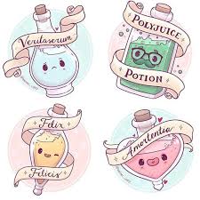 The Four Potions I Ve Drawn So Far 3 Which Is Your Favourite Is There Another Potion You D Like To See If I Did A Part Two Some Time I
