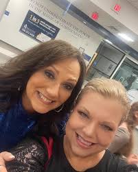 With the lovely Kim Correll, director of “… A Christmas Carol” at DSC…  catch it next week!