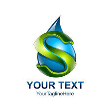 حرف ق تصميم شعار قالب زرقاء اللون الأخضر قطرة ماء Logo Design Template S Logo Design People Logo
