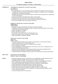 Customer relationship management, account receivables, and outlook represent a very decent share of skills found on resumes for insurance manager with 27.88% of the total. Insurance Account Manager Resume Samples Velvet Jobs
