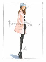 Brittany Fuson Lee Illustration Mode Kunststile Modeskizzen