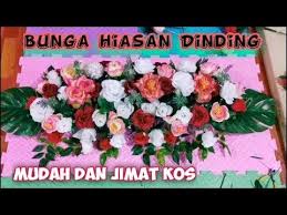 Bunga hiasan tebu gambar vektor gratis di pixabay. Gubahan Bunga Hiasan Dinding Mudah Youtube Flower Arrangements Simple Flower Wall Decor Floral Wall Decor