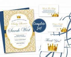 Printing Options If You Would Like Us To Print Your Invite Https Www Etsy Com Shop Partymam Prince Baby Shower Invitations Prince Baby Shower Baby Shower