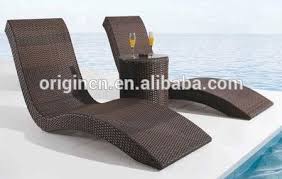 Modern S Shaped Pool Outdoor Recliner And Round Center Table Furniture Rattan Plastic Beach Bed View Plastic Beach Bed Origin Origin Product Details From Jin Outdoor Recliner Outdoor Daybed Modern Outdoor