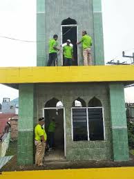 Masjid agung sang cipta rasa. Renovasi Menara Masjid Al Hasanah Mulai Dikerjakan Gosumut Com