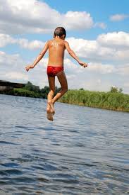 Image result for jumping into water