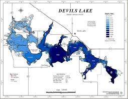 Devils Lake Nd Depth Maps Perch Walleye Northern Pike