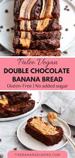 Paleo Double Chocolate Banana Bread Recipe Chocolate Banana Bread Best Banana Bread Healthy Chocolate