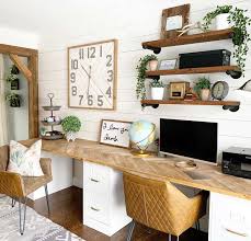 21 Farmhouse Home Office Ideas To Boost Your Productivity Farmhousehub Super cute, small office ideas for your home office in a small office space.
