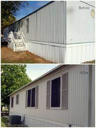 Spruce Up Your Mobile Home With Any Of These 26 Inventive Ideas Mobile Home Exteriors Remodeling Mobile Homes Mobile Home Renovations