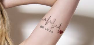 Birthdate Birth Year Tattoo Designs 8 Heartbeat Tattoo Designs That Are Worth Trying Heartbeat Tattoo Heartbeat Tattoo Design Tattoo Designs