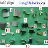 Medicine cabinet glass shelf supports. 1