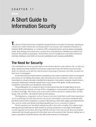 A Short Guide to Information Security