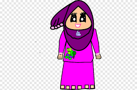 Clipart muslimah cartoon free download best clipart muslimah. Kartun Islam Muslim Kartun Muslimah Ungu Anak Png Pngegg