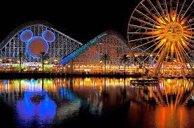 Paradise Pier At Night