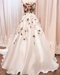 The Dress Is Named Princess Margareta With Ribbon Embroidery Roses La Penderie De Gia Bridal Bou Chic Prom Dresses Floral Prom Dresses Pretty Dresses