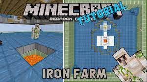 For starters, to make iron blocks, you will need iron ingots that you get from melting down iron ore in a furnace. Outdated As Of 1 16 Iron Farm On Minecraft Bedrock Edition Simple To Build Design Youtube