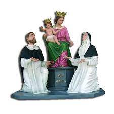 Questa statua sacra è realizzata in vetroresina, un materiale leggero e resistente agli urti e alle intemperie , quindi la statua è prodotta e dipinta interamente a mano, eseguita da un'azienda italiana. Statua Madonna Di Pompei Da 160 Cm