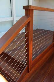 Hardwood Balustrade With Stainless Steel Tension Wires Balustrade Design Stairs Renovation Deck Balustrade Ideas