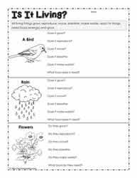 This section on character and personality includes free worksheets on these topics as well as emotions, zodiac signs, and related songs and videos. Living And Non Living Things Worksheets