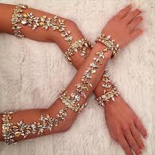 See more ideas about arm jewelry, alternative jewelry, bangles. Wedding Jewelry Arm Length Crystal Wedding Bracelet Hand Jewelry Arm Jewelry Body Jewelry
