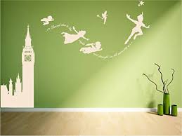 Big Ben Peter Pan Wall Decal Sticker Mural Vinyl Decor Kids Room Wall Murals Cool Walls Kids Room Murals