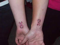 Breast Cancer Ribbon Tattoos On Wrist Novocom Top