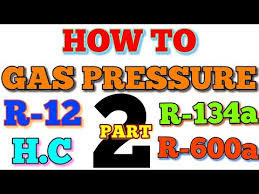 how to gas charging in back pressure in hindi r12 r134a r600a h c