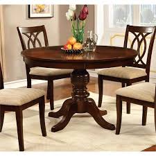Furniture Of America Amersty Round Wood Dining Table In Brown Cherry Walmart Com Round Pedestal Dining Round Dining Room Dining Table Black