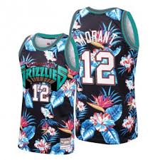 Grizzlies basketball jerseys ja 12 morant memphis jaren 13 jackson jr mens kids youth green city black 2020/21, men jersey(huixiong). 2021 Ja Morant Jersey Grizzlies 12 Floral Fashion Black Throwback Jersey Online Store