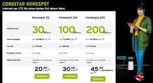 Außerdem klären wir über mögliche fallstricke bei der tarifwahl auf und geben in unserer allerdings wird an einem lte zuhause anschluss schnell spürbar dass die signale über den. Congstar Homespot Tarife Mobiles Internet Mit Lte Per Wlan Router