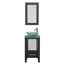 See more ideas about aqua bathroom, aqua, fish tiles. Cambridge Plumbing 8137b 18 Inch Free Standing Wood And Glass Single Vessel Sink Bathroom Vanity Set In Espresso
