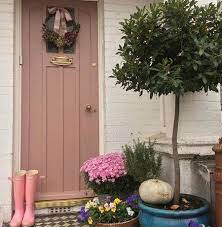 #treron, a beautiful grey green, adds a traditional feel to this beautiful doorway. How To Paint Your Front Door