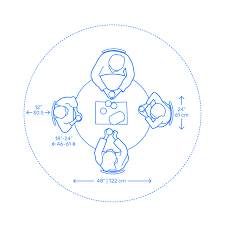 Knox 72 round dining table, storm gray reclaimed wood by mandalay home furnishings, inc (4) $1,998. Round Dining Table Dimensions Drawings Dimensions Com