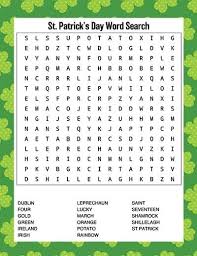 This puzzle is great for kids and adults. Free Printable St Patrick S Day Word Search The Artisan Life