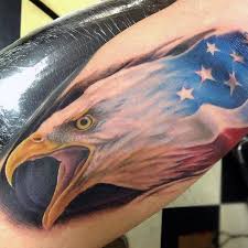 American flag forearm tattoos for men. 90 Bald Eagle Tattoo Designs For Men American Eagle Tattoos