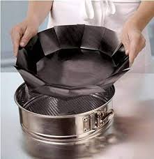 Non Stick Round Cake Pan Liner Fits 9 Pans And Spring Form Pans By Cooks Innovations Review Cake Pans Round Cake Pans Round Cakes