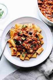 Roasted Eggplant Pasta 6 Ingredients A Simple Palate Recipe Roasted Eggplant Pasta Eggplant Pasta Roast Eggplant