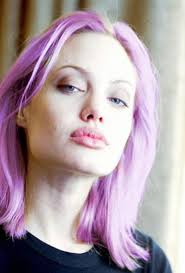 Angelina Jolie Pink Purple Hair Angelina Jolie Photos Angelina Jolie Style Angelina Jolie Dress