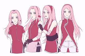 Sakura Trough The Years With Long Hair Em 2020 Meninas Naruto Personagens De Anime Feminino Boruto Personagens