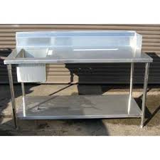 Are made of may range from stainless steel to galvanized metal, sturdy fiber, plastics, ceramic, glasses and so on. Custom Made Commercial Stainless Steel Kitchen Table Sink New 66x28 X36 Custom Fabrications Bakedeco Com