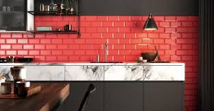 Kitchen white molding, creme grey, and blue grey. Red Kitchen Ideas Omega