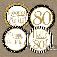 Black And Gold Cupcake Toppers 80th Birthday Cupcake Toppers Black Gold 80th Birthday Party Etsy 60th Birthday Cupcakes 30th Birthday Cupcakes 40th Birthday Cupcakes