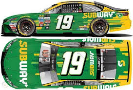 There is a man on this sub that makes diecasts and could probably point you in the right direction. 2017 Daniel Suarez 19 Subway 1 64 Action Nascar Diecast 1857527235